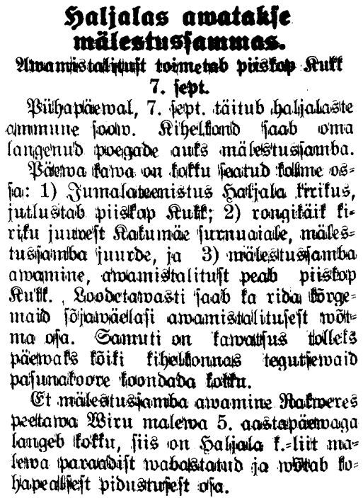 "Virumaa Teataja" 2.09.1930