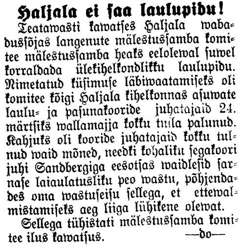 "Virumaa Teataja" 28.03.1929
