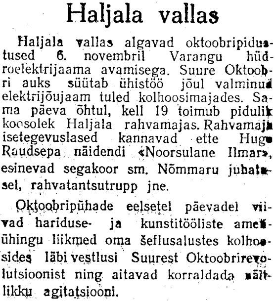 „Viru Sõna“ 3.11.1949