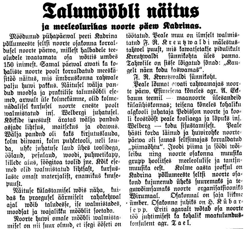 "Virumaa Teataja" 6.05.1933