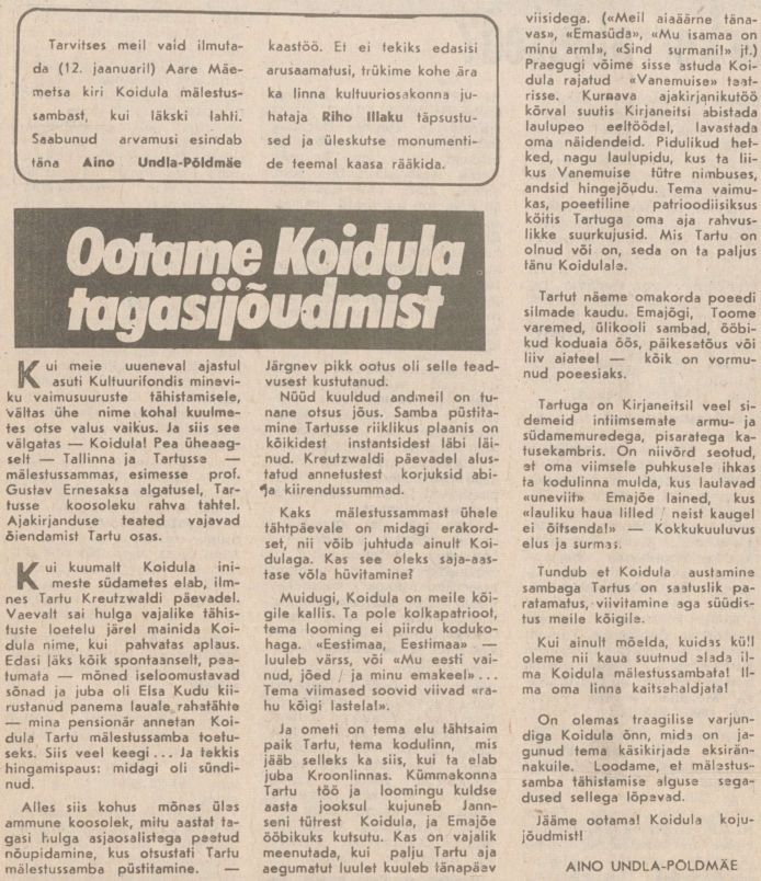 Edasi , 27.01.1988