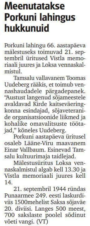 "Virumaa Teataja" 21.09.2010