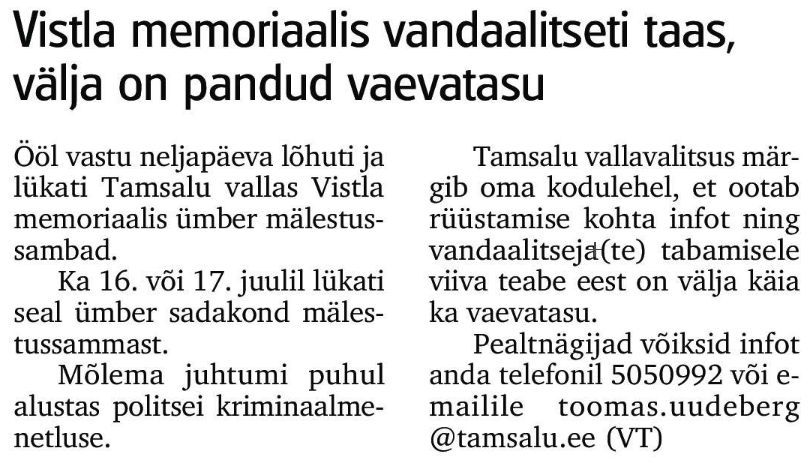 "Virumaa Teataja" 6.08.2011