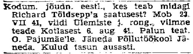 Eesti Sõna, 24.04.1943